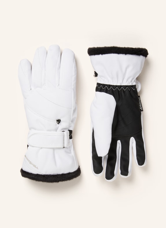 ziener Ski gloves KAHLI WHITE/ BLACK