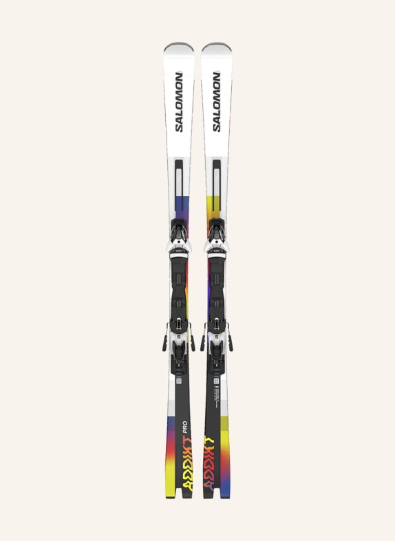SALOMON Lyže ADDIKT PRO + Z12 GW F80 23/24 ČERNÁ / BÍLÁ / ŽLUTÁ