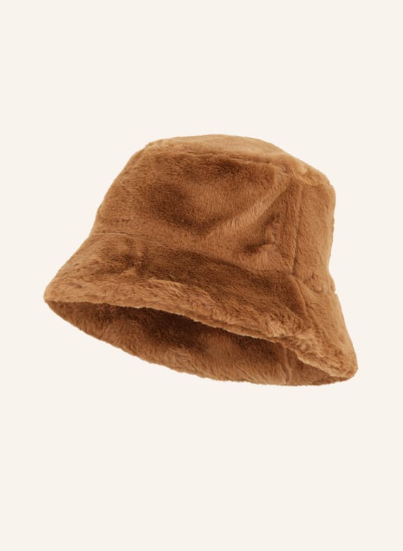 OAKWOOD Klobouk Bucket Hat BOBLAND z umělé kožešiny HNĚDÁ
