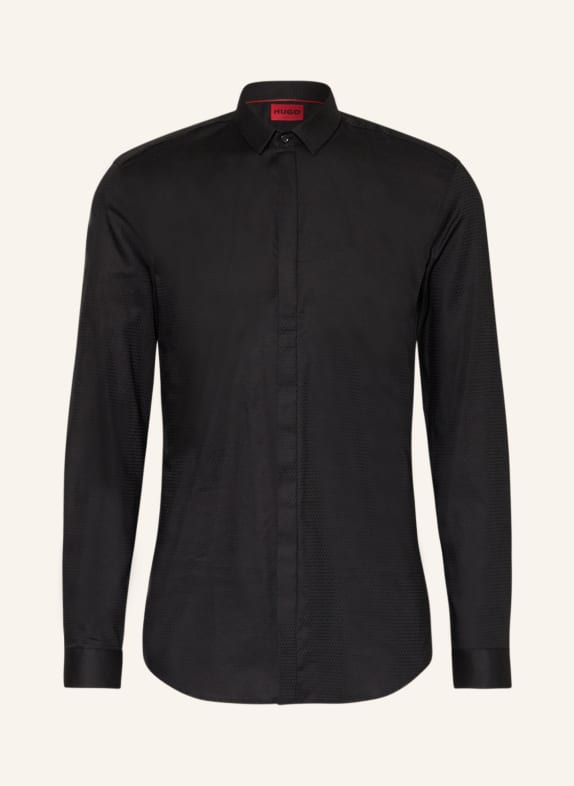 HUGO Hemd KETRAN Slim Fit SCHWARZ