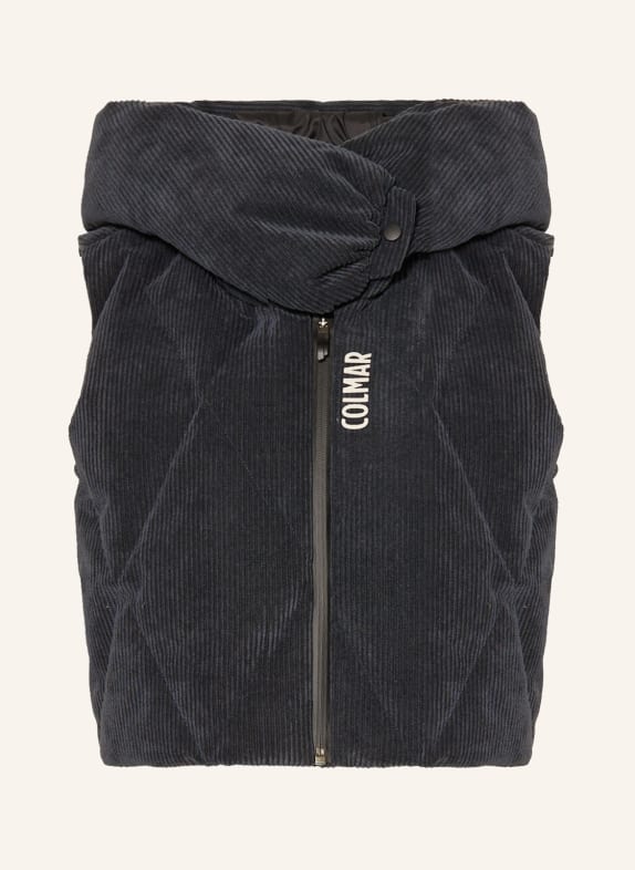 COLMAR Ski vest made of corduroy BLACK