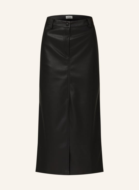 ottod'ame Skirt in leather look BLACK