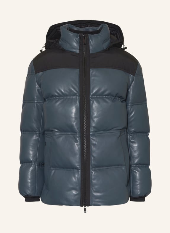 BOSS Steppjacke JOHOLO aus Leder GRÜN