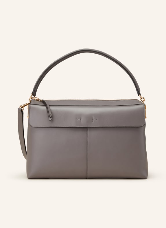 TOD'S Handbag T-CASE BOSTON GRAY/ GOLD/ TAUPE