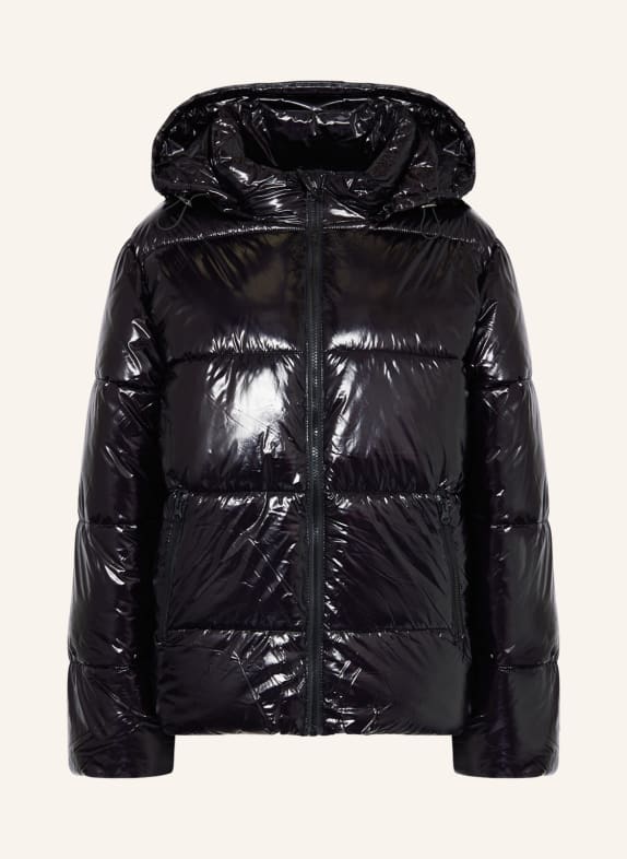 NEO NOIR Quilted jacket with detachable hood BLACK