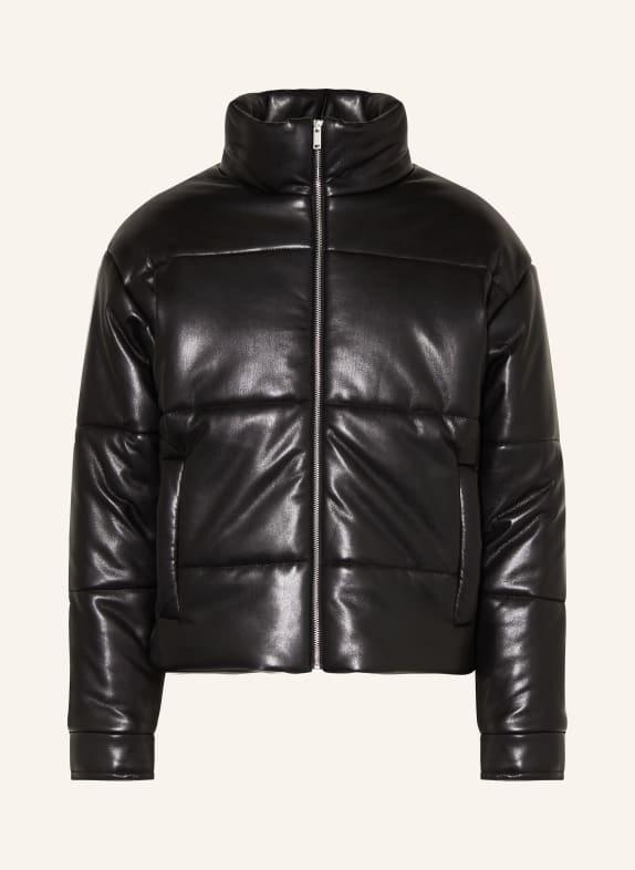 Nanushka Jacket MARRON in leather look BLACK