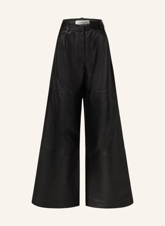 ZIMMERMANN Leather trousers LUMINOSITY BLACK