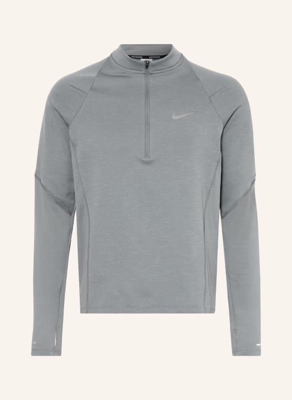 Nike Koszulka do biegania THERMA-FIT REPEL SZARY