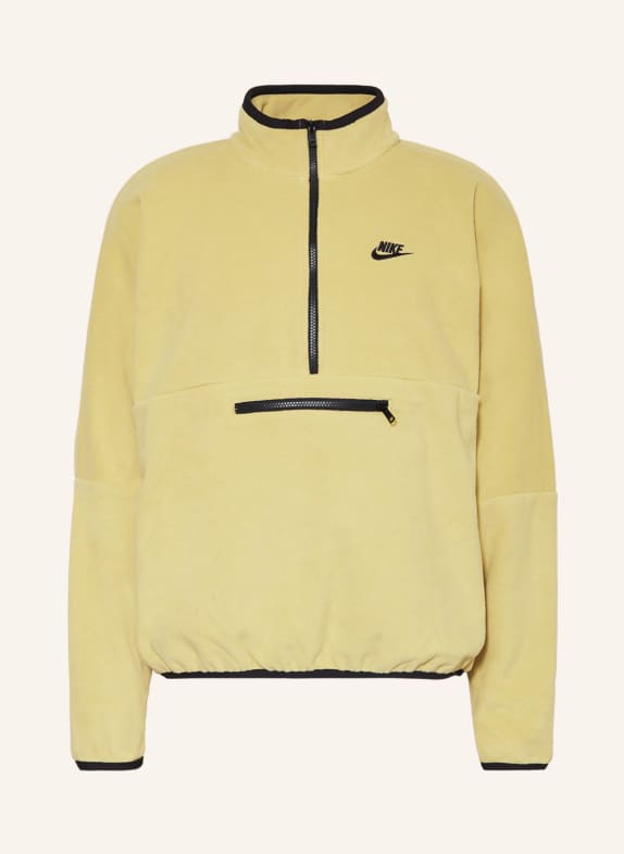 Nike Fleece half-zip sweater CLUB LIGHT YELLOW