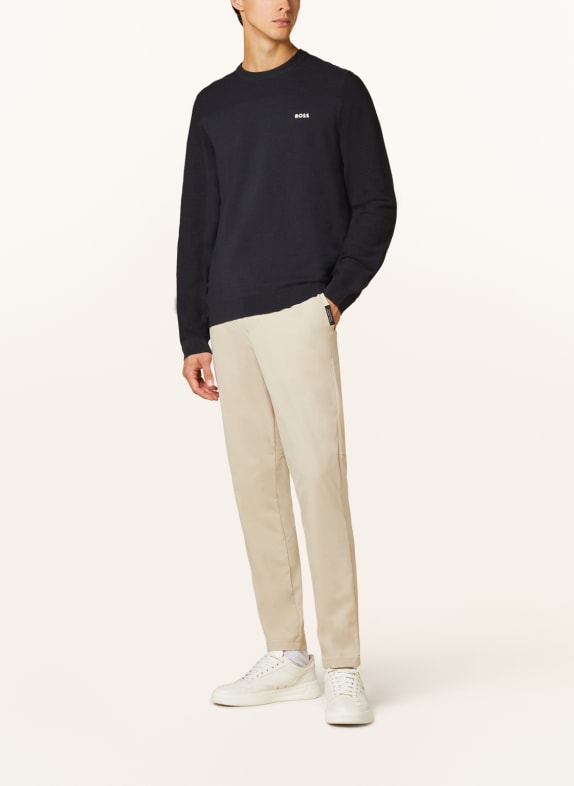 BOSS Pullover MOMENTUM DUNKELBLAU