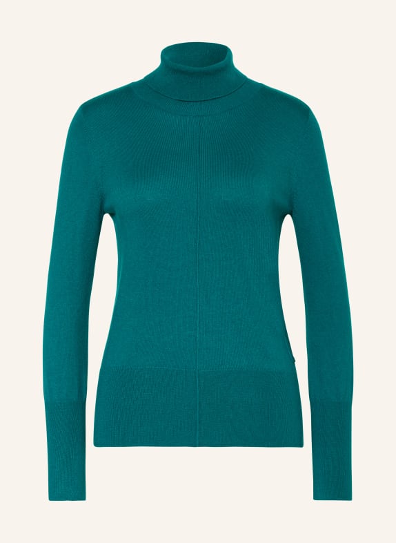 comma casual identity Turtleneck sweater TEAL