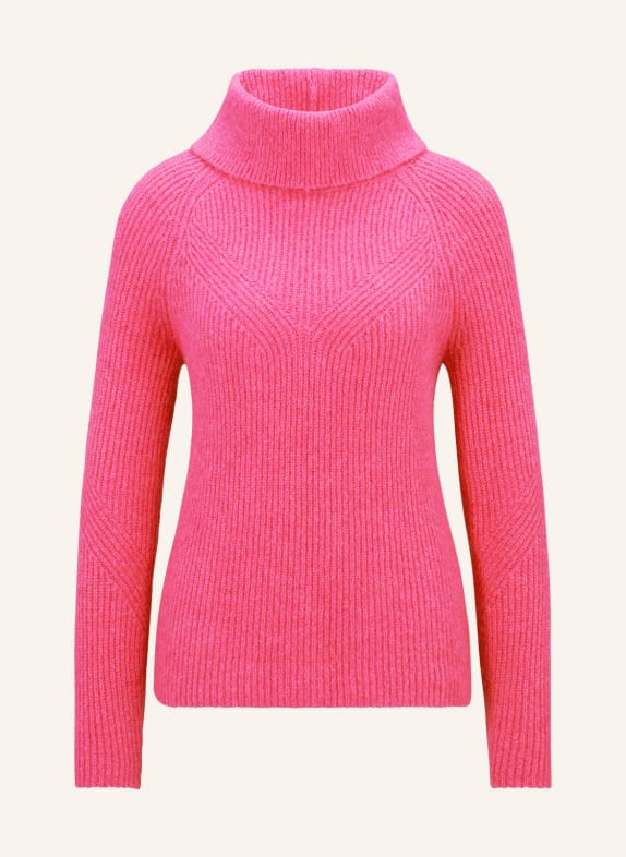 BOSS Turtleneck sweater FIESTE with alpaca PINK