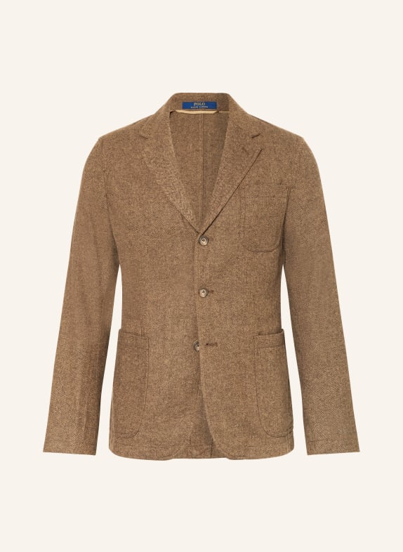 POLO RALPH LAUREN Tailored jacket Modern Fit CAMEL/ DARK BROWN