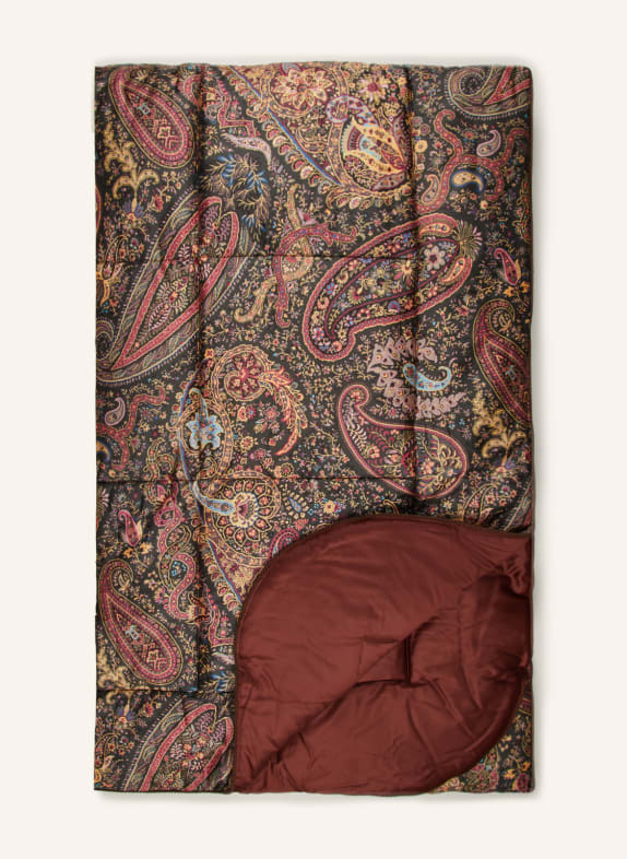 ETRO Home Tagesdecke BRAUN/ SCHWARZ/ FUCHSIA
