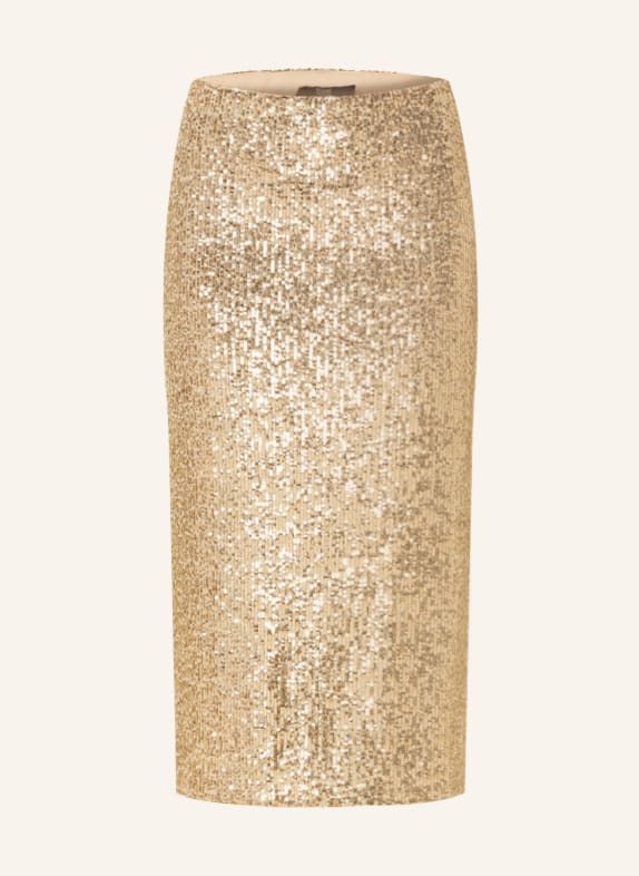 SLY 010 Sequin skirt GOLD