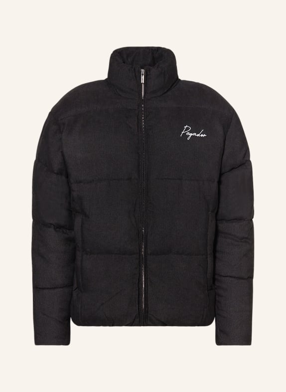 PEGADOR Quilted jacket SUNDRE made of corduroy BLACK