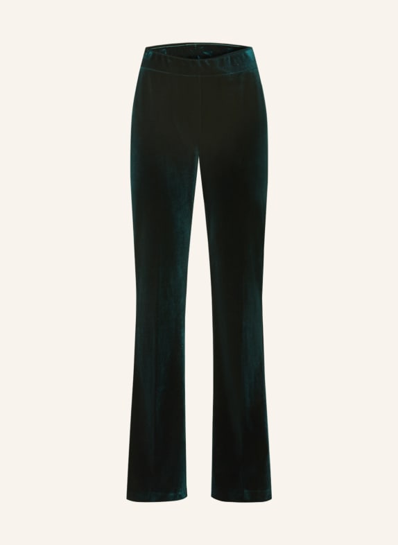 Joseph Ribkoff Bootcut-Hose aus Samt DUNKELGRÜN