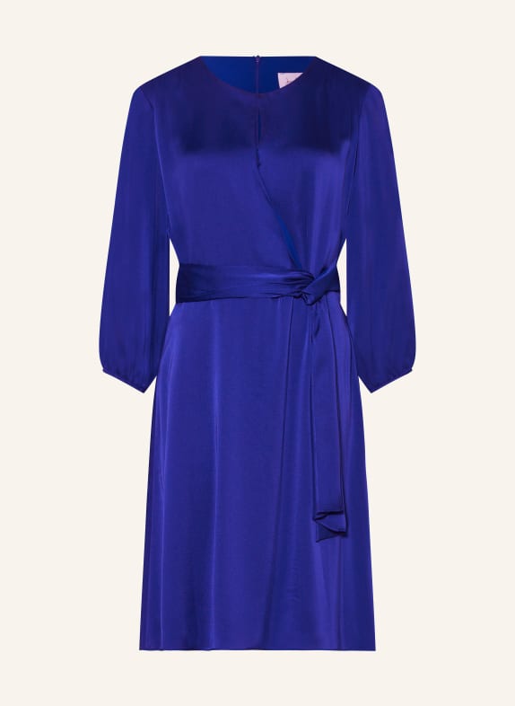 Joseph Ribkoff Satin dress with cut-out BLUE