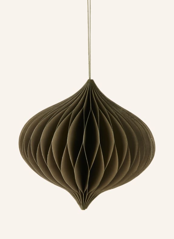 BROSTE COPENHAGEN Set of 2 decorative pendants CHRISTMAS MIX DARK GREEN