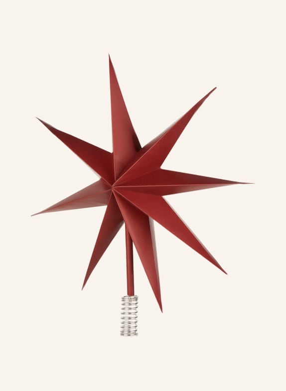 BROSTE COPENHAGEN Christmas tree top TOP STJERNE DARK RED