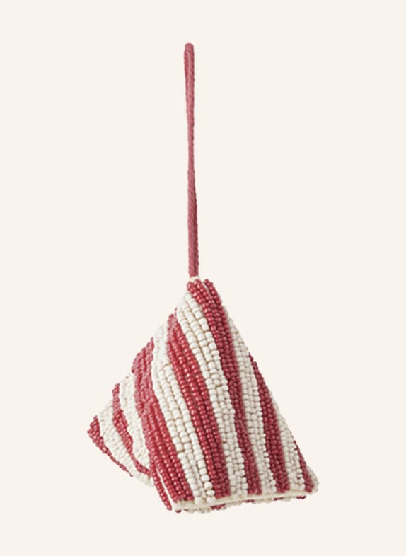 BROSTE COPENHAGEN Dekoanhänger SWEETS DUNKELROT / CREME