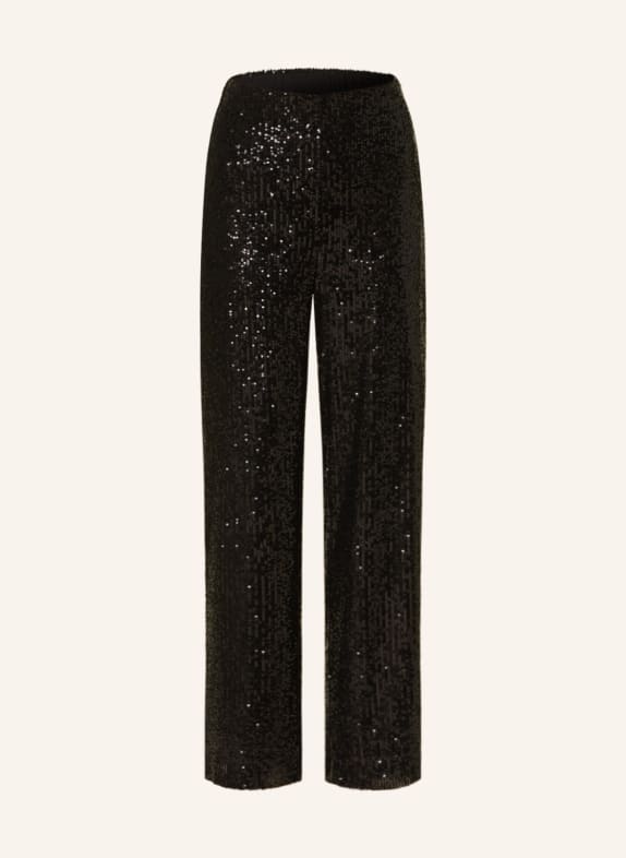 InWear Wide leg trousers JARJARIW with sequins BLACK