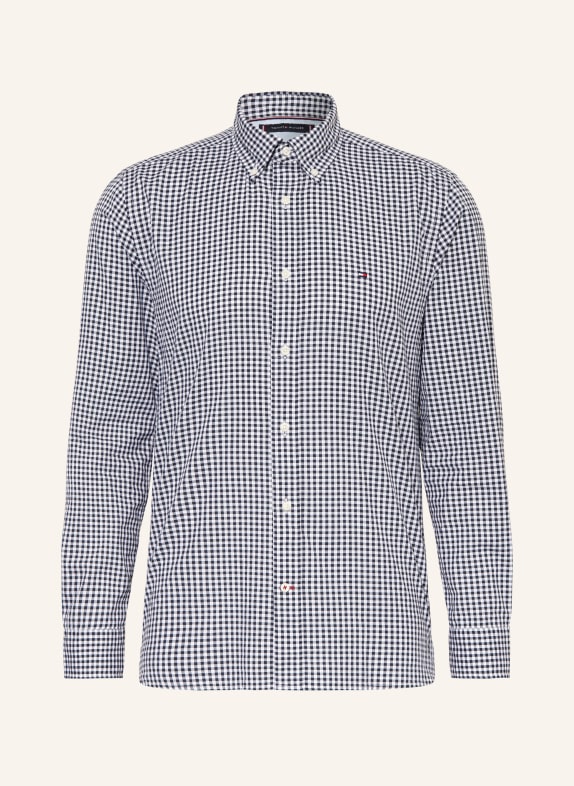 TOMMY HILFIGER Shirt regular fit DARK BLUE/ WHITE