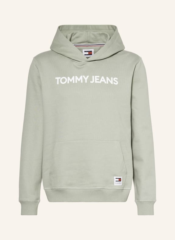 TOMMY JEANS Hoodie OLIVE/ WHITE