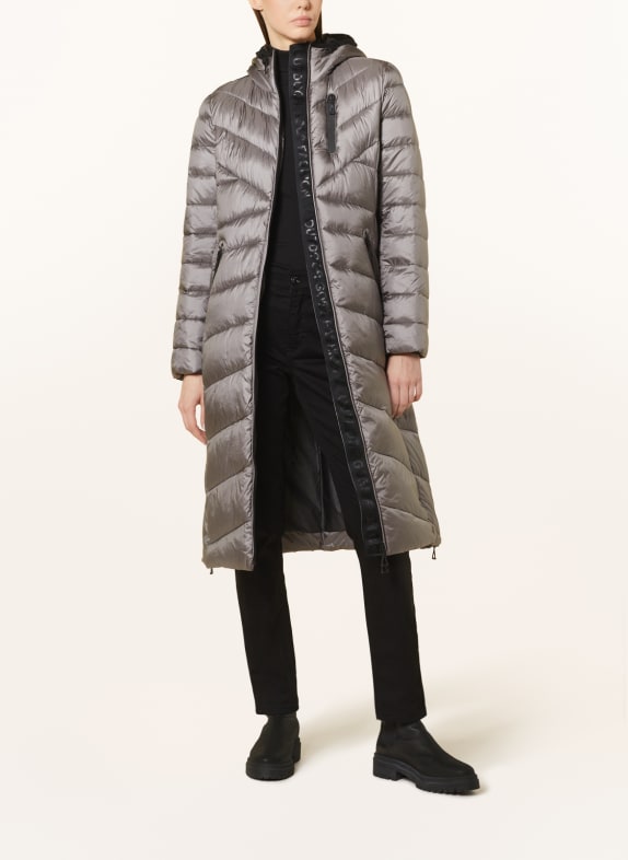 GIL BRET Quilted coat TAUPE