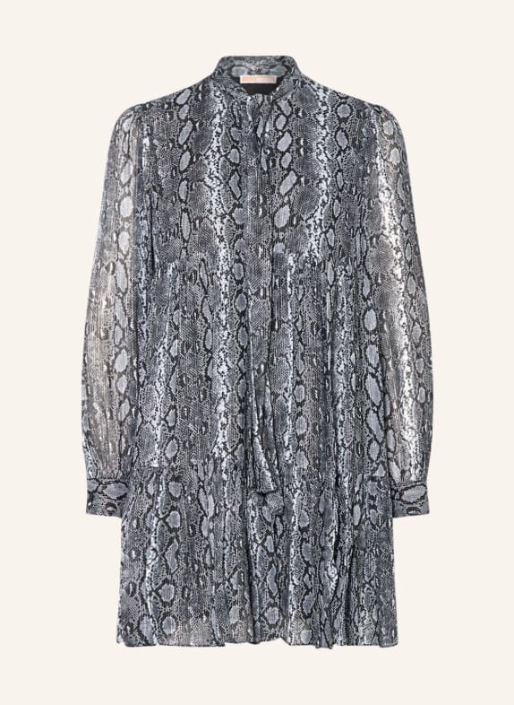 MICHAEL KORS Dress with glitter thread BLACK/ WHITE/ SILVER