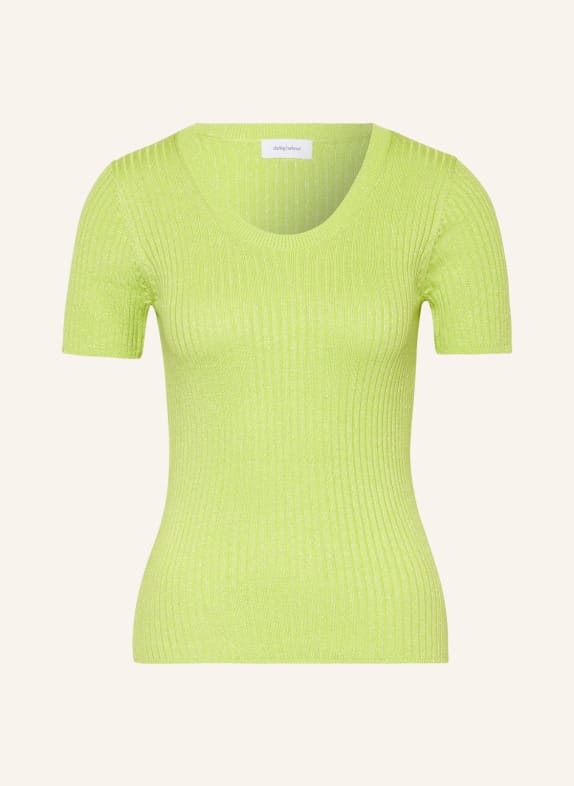 darling harbour Knit shirt with glitter thread LIGHT GREEN
