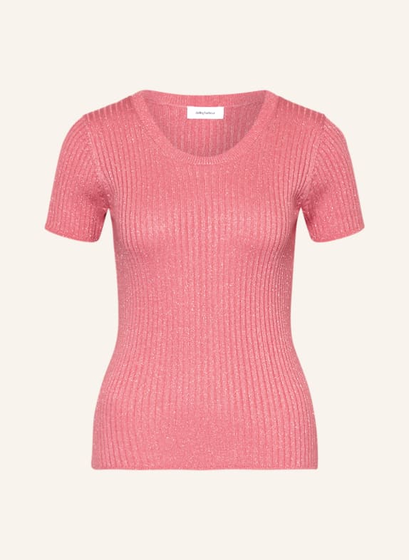 darling harbour Knit shirt with glitter thread PINK