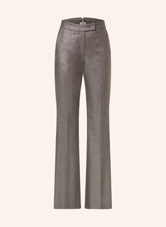 RIANI Bootcut trousers with glitter thread GRAY