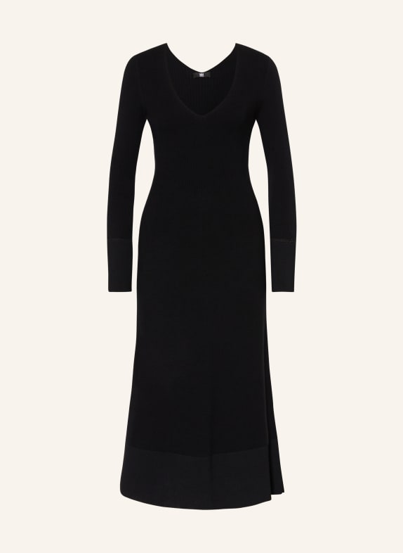 RIANI Knit dress with glitter thread BLACK
