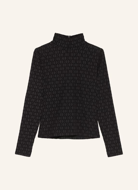 RIANI Shirt blouse made of mesh BLACK