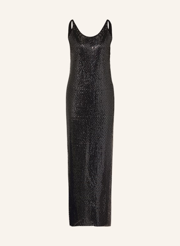 rag & bone Mesh dress MARCIE with sequins BLACK/ PLATINUM