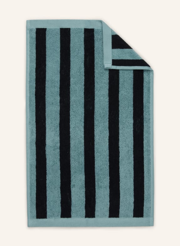 Marc O'Polo Guest towel HERITAGE TURQUOISE/ BLACK