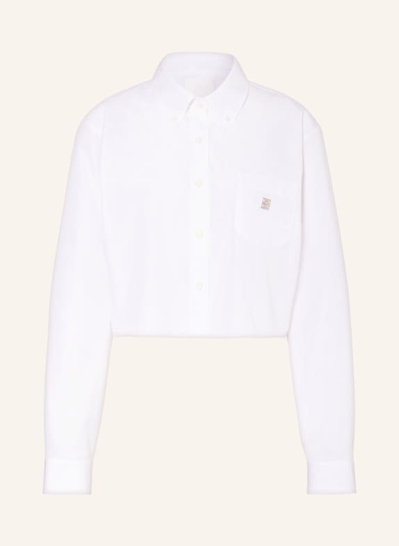 GIVENCHY Cropped shirt blouse WHITE