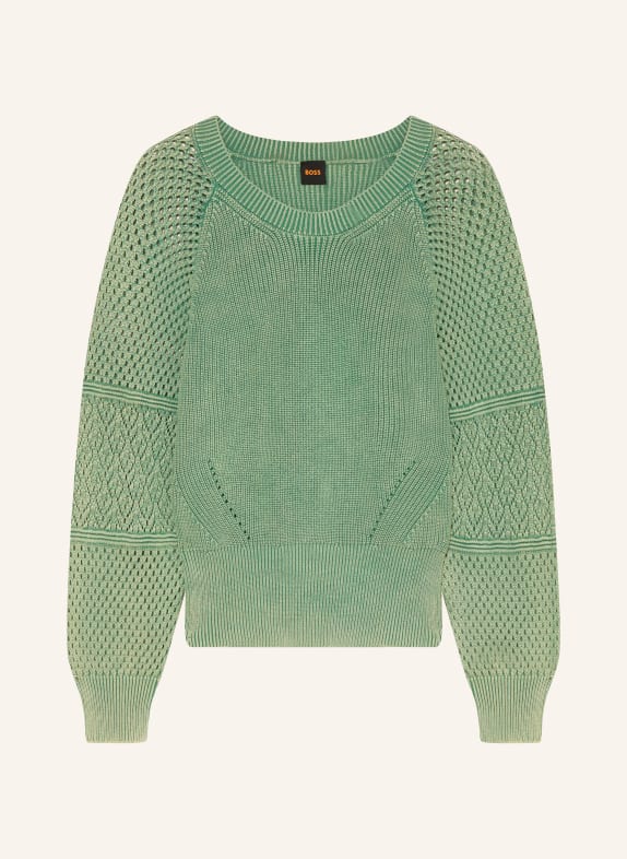 BOSS Sweater FADDA LIGHT GREEN