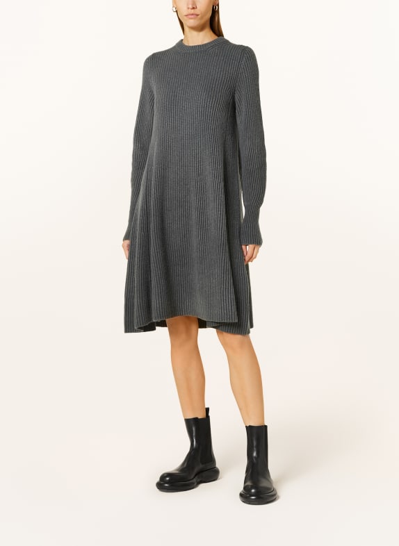 IRIS von ARNIM Knit dress MADELEINE in cashmere DARK GRAY
