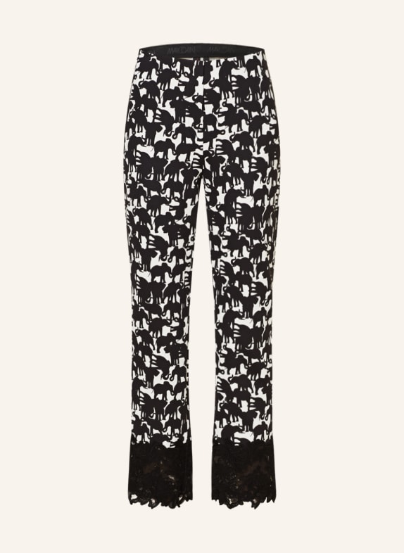 MARC CAIN Hose mit Spitze 910 black and white