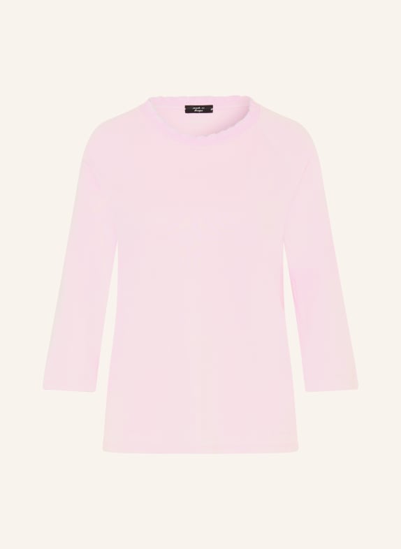 MARC CAIN Koszulka z rękawem 3/4 z błyszczącą przędzą 709 pink lavender