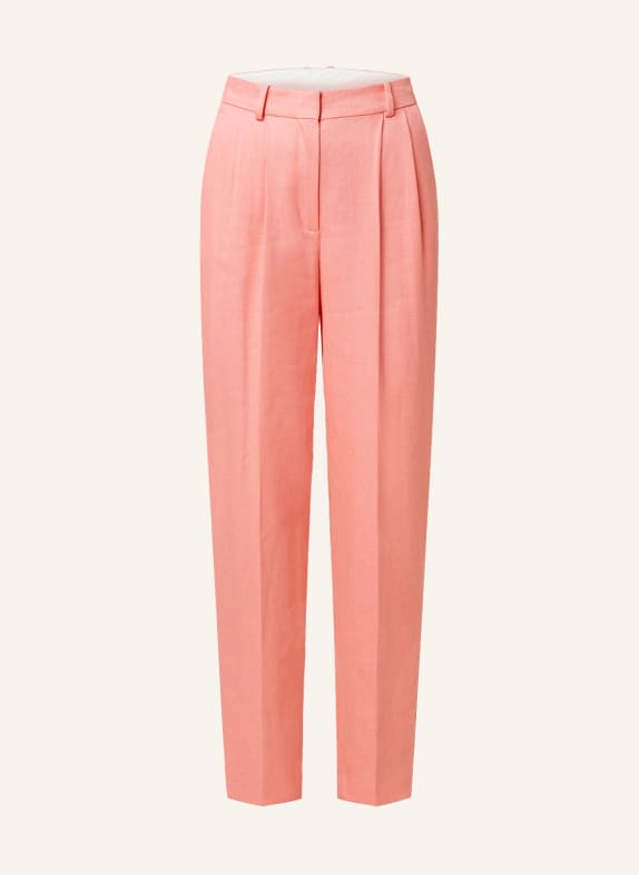 BOSS Trousers TEFIKE with linen SALMON