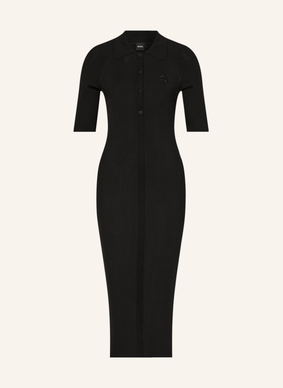 BOSS Knit dress FORMICA BLACK