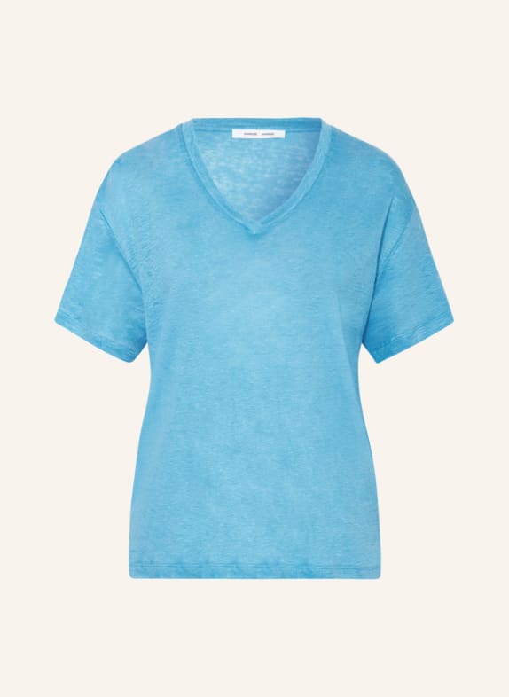 SAMSØE SAMSØE Linen shirt SAELI LIGHT BLUE