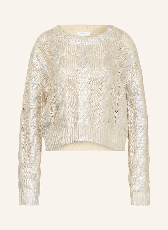 darling harbour Sweater SILVER/ LIGHT BROWN