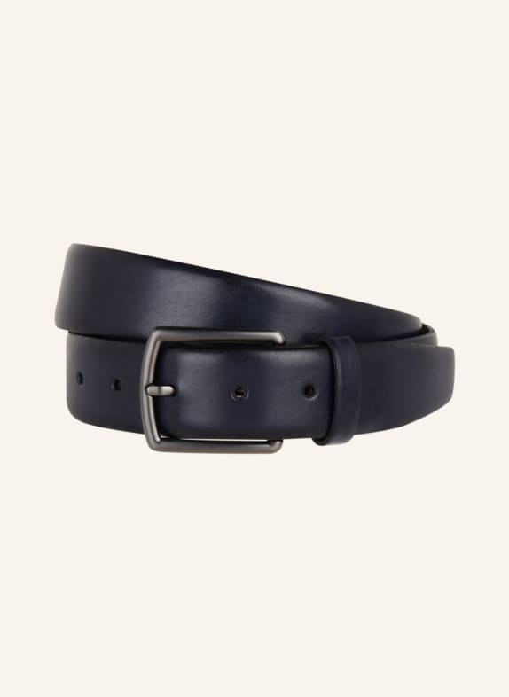 BRAX Leather belt DARK BLUE