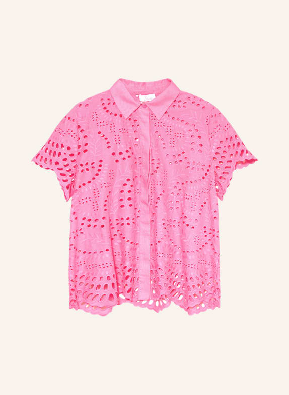 Princess GOES HOLLYWOOD Shirt blouse made of broderie anglaise PINK