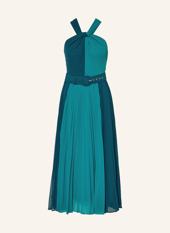Phase Eight Pleated dress XENIA GREEN/ TEAL
