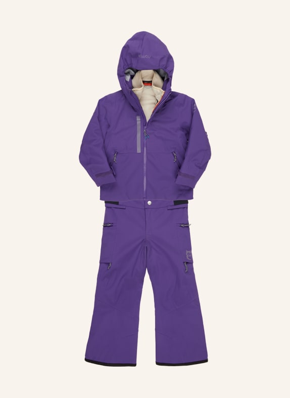 namuk Set MONOCHROME SUNRISE: Jacke, Trekkinghose, Fleecehose, Rucksack und Cap LILA